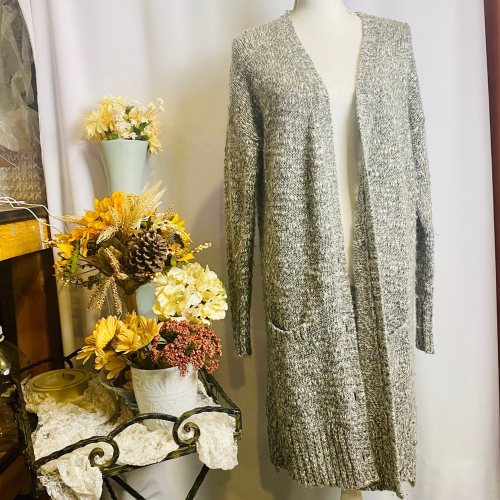 Caslon Gray Long Sleeve Cardigan XL